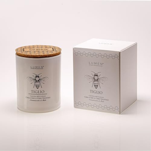 Lumen - Candela Profumata in Barattolo Vetro (Tiglio 200ml)