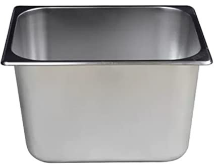 Pattumiera da banco da incasso, piccola pattumiera con coperchio a ribalta, superficie spazzolata incorporata, cestino rettangolare in acciaio inox 304 per cucina/banco da lavoro/ristorante/bar, 15