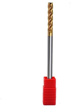 Fräser, Legierungsbeschichtung, Wolframstahl, HRC55, CNC-Schaftfräser, Obere Verlängerung, Fräser, Flacher Boden, Lang, 3,0 Mm,3,0x12Cx3Dx100L