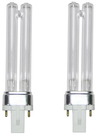 2 Pack 11W G23 PLS Replacement UV Bulbs for Pond UVC Filters and Clarifiers