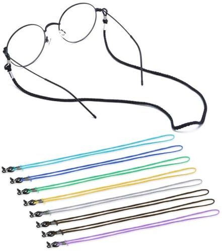 WeddHuis 8 Piezas Cordones para Gafas y Collares para Hombres y Mujeres - Gafas de Sol y Lectura - Color Aleatorio