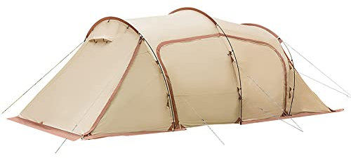 Camping -Zelt mit Veranda für 4 Personen, Familien -Tunnelzelt Easy Setup großes Instantkabinenzelt für Rucksackbikepackung Überlebenswanderung Bergsteiger