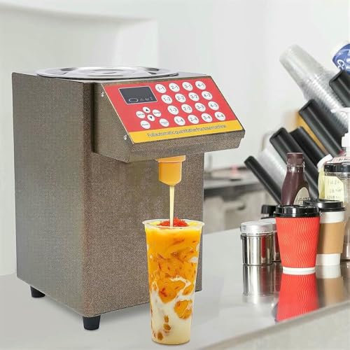 HOTAPEPU Automatic Fructose Dispenser, 8L Syrup Dispenser, Tea Equipment, Quantitative Fructose Machine, For Beverage Store ~/