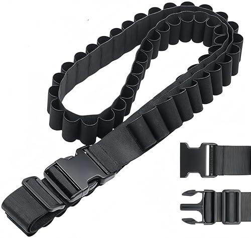 Porta cartucce per fucile tattico - Cintura regolabile per munizioni da 50 colpi per fucili calibro 12/20