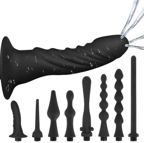 Analdusche Für Analverkehr Silikon Intimdusche Für Damen Und Herren Mit Weichem Aufsatz Zur Darmreinigung Duschkopf Anal Dusche Für Mann Hygienische Reinigung LZYLWC (F)