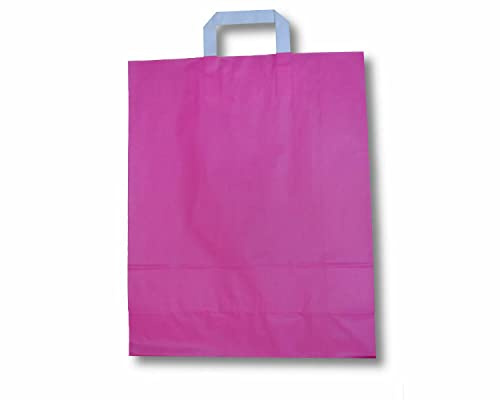 VEPATIM 250 Papiertragetaschen aus Kraftpapier 180+80x220mm pink