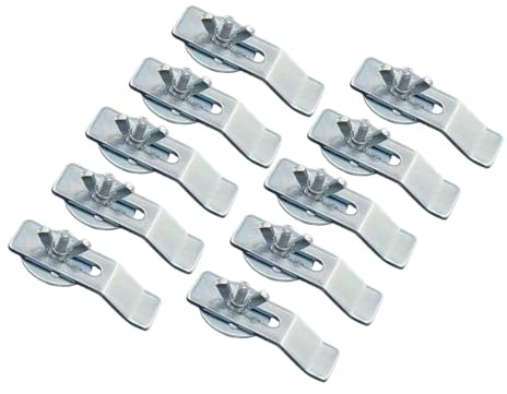 Gralara Lot de 10 Clips de Fixation pour évier sous Plan, Fixation Facile pour Lavabo sous Plan