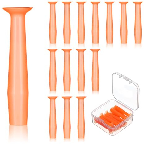 15pcs Contact Lens Remover Tool with Storage Box, Soft Rubber Eye Contact Lens Plunger Suction Cup Lenses Inserter Tools Ideal for Travel and Daily Use