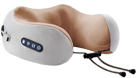 Masseur Cervical Chauffant, 1200 MAh, Outil De Massage Sans Fil En Forme De U, Oreiller De Massage Masseur De Cou Massant, Pour Les Cervicales Douloureuses