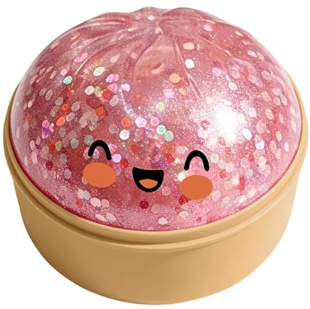 Glitter Dumpling Squishy, Mystery Dumpling Squishy Box original, Anxiety Relief Fidget Toy, Soft Squeeze Dough