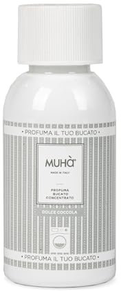 MUHA' | Profumatore per Bucato Concentrato, Fragranza Dolce Coccola, Essenza Profumata per Lavatrice, Formato da 100 ml