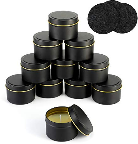 Quikobo Barattolo di latta per candele, 127,6 g, 127,6 g, per realizzare candele o candele fai da te