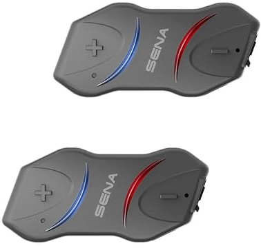 Sena 10R Low Profile Motorcycle Bluetooth Communication System, Dual Pack