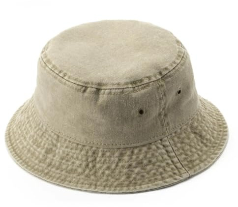 KeepSa Fischerhut Baumwolle Damen/Herren Faltbar Einfarbig Bucket Hat Sonnenhut Anglerhut, Outdoor Hut Sommermütze Garten Camping Wandern Reisen Strandhut