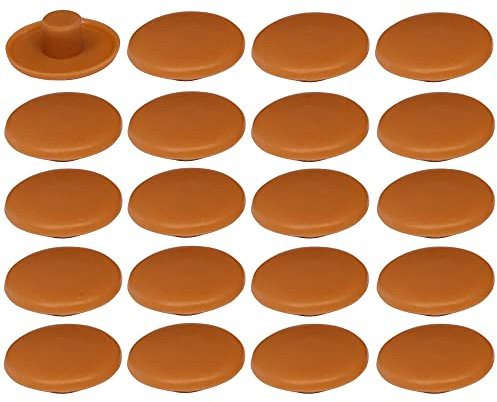 cyclingcolors 20x tappo coprivite confirmat cappuccio 4 x 2,7 x 11,8 mm plastica viti copertura coperchi tappi, marrone