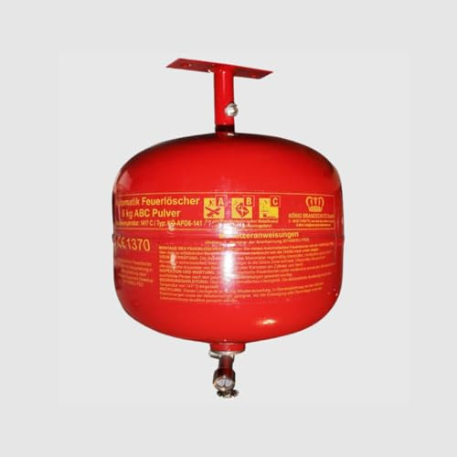 Feuerlöscher Pulver Automatisch | Auslösung 93°C | | 6 kg | Geeignet für die Brandklassen - ABC | Dauerdruck 6 LE | Automatische Auslösung