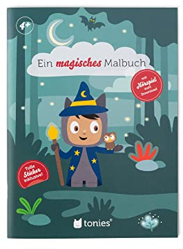 tonies Livre de coloriage magique avec autocollants, livre de coloriage – Journée de l'amitié dans la forêt enchantée avec figurine à télécharger
