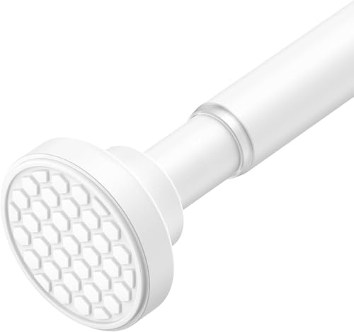 AIZESI Duschstangenspannung 137,2-228,6 cm, Duschstangen für Badezimmer, verstellbare Duschstange, keine Bohrspannung, Duschvorhangstange, rostfreie Duschvorhangstangen, Federspannung, lange