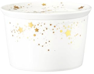 Seltmann Weiden [DL] Liberty Schale rund 5296 mit Deckel 14x9 cm rund Golden Stars [RAB] [SP] UVP: 55,90