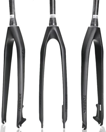 26/27.5/29In Fibre De Carbone Fourche Rigide Fourche VTT Tube Conique 1-1/2 Fourche Avant À Frein À Disque QR 9 * 100Mm B,26in