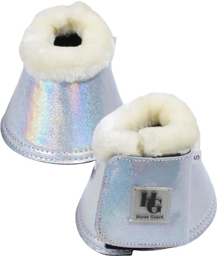 Horse Guard Hufglocken Lulu Silber mit Hologram Schimmer, Größe:XS (Shetty)