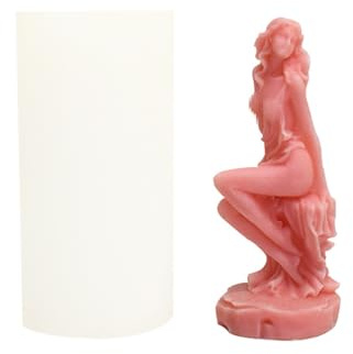 Xidmold 3D Sexy Damen Kerzenform Gipsform Harzform Frauenkörper Silikonform für Sojawachs Kerzen, Seife, Epoxidharz, Gips, Handwerk