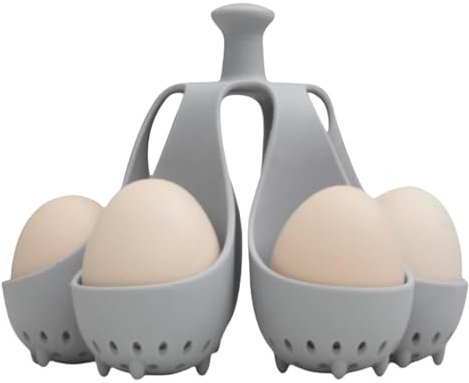 Cocedor de huevos para huevos duros, Cocedor de huevos de silicona,Vainas para cocinar huevos | Hervidor de huevos duros, dispositivo de silicona para hervir huevos, cabe en un cajón, resistente a alt