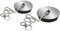 2 Tappi Universali per Lavello Cucina e Bagno, Coppia Tappi lavello cucina 5,5 cm con Catena, 2 tappi per lavello cucina, Tappi per Vasca da Bagno per Cucina, Codice 10392