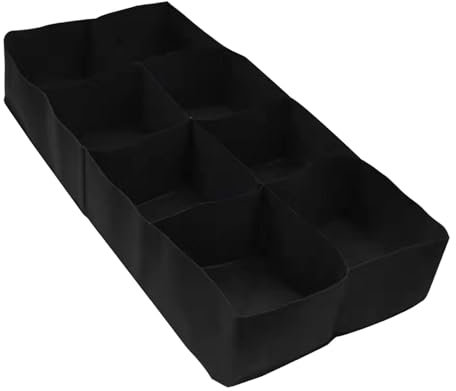 Borsa per piantare in tessuto, borsa per piantare verdure, contenitore per piantare verdure con 8 scomparti - borsa per piantare fiori di ortaggi, contenitore traspirante per piantare ortaggi, aiuola