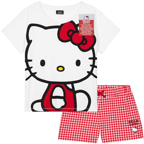Hello Kitty Dam Pyjamas Kortärmad Anime Sommar Pyjamas Kawaii Kläder Söt Pyjamasset