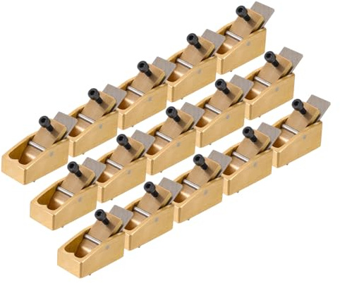 UPKOCH Handgefertigtes Werkzeug für Geigenbau und Holzarbeiten 16mm Daumenhobel aus Messing und Stahl für Violine und Holzmusikinstrumente mit Hochglanz