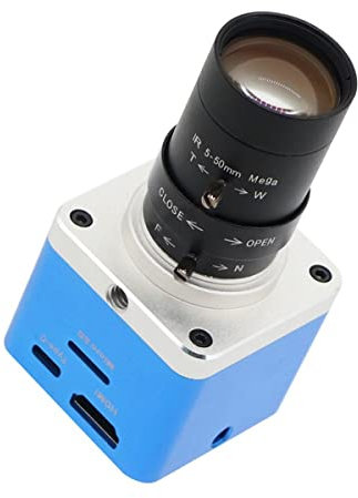 Microscope Caméra IP 4K 3840 * 2160 UHD 5.0-50mm F1.6 caméra numérique en direct de l'industrie de l'objectif for l'enregistrement vidéo en direct