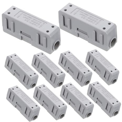 Amosfun 10pcs Quick Wire Connectors Splicing Connectors Terminal Blocks for Electric Cable Wiring Protective Covers for Seamless Connection