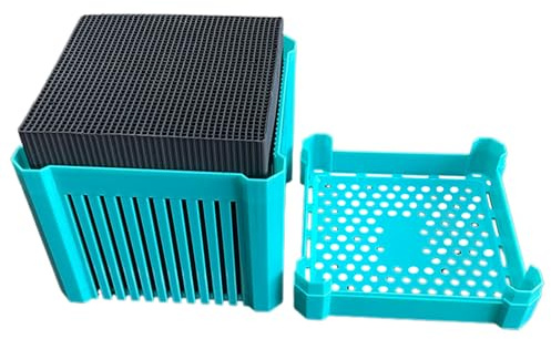 Rrlihjgu Cube purificateur d'eau – Charbon Actif pour Aquarium – Fournitures d'aquarium, désodorisant au Charbon de Bois, Aide à la Filtration pour Eau Douce et salée