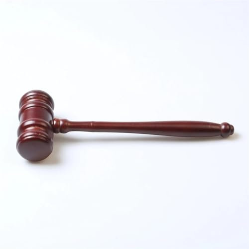NihaoWXM Mazo Juez Martillo Decorativo de Abogado, Martillo pequeño Multiherramienta de Madera, 1 Uds. para Juez, subasta(Hammer)