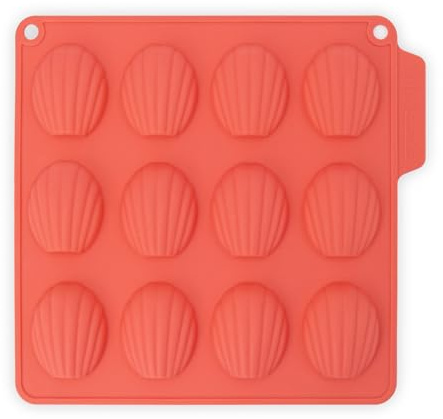 CÉCOA • Moule Silicone Mini Madeleines 5 cm • 12 Cavités • Guimauve, Chocolat, Gâteau • Sans BPA • Anti-Adhésif • -40°C à +230°C • Moule Gâteau, DIY, Pâtisserie Maison, Bonbons, Enfants
