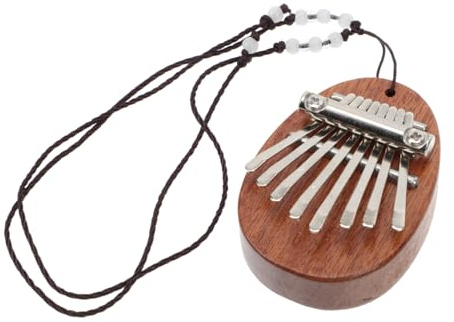 VANZACK Mini Daumenklavier aus Holz Kalimba-fingerklavier für Junge Mädchen und Erwachsene Kleines Musikspielzeug zum Spielen Melodischer Zufällige Farbe