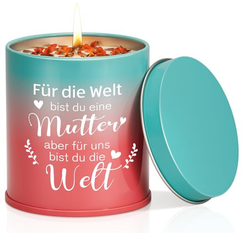 PRSTENLY Geschenke für Mama, 9OZ Muttertagsgeschenke Lavendel Duftende Kerzen, Geburtstagsgeschenk für Mama, Geschenke für Mutter zum Geburtstag Weihnachten Valentinstag Ostern