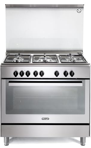 PEMX96SG Cuisinière Gaz Electrique 5 Brûleurs Inox 90 x 60 cm Classe énergétique A