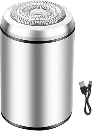 Eoixuqba Afeitadora eléctrica - Afeitadoras corporales impermeables para hombres, recortadora pequeña recargable para afeitarse la espalda, el cuerpo, las axilas, maleta de viaje