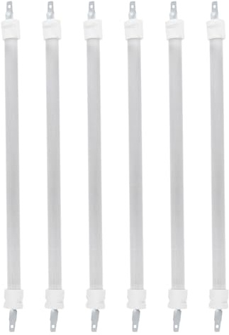 Tubo Riscaldatore al Quarzo Bianco 6 Pezzi per Riparazioni Domestiche | Elemento Ceramico Elettrico, Avvio Rapido e Ampia Diffusione del Calore, Ricambio per Stanza