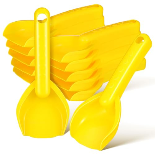 Yardwe 10pcs Beach Sand Shovel Small Plastic Shovel Sand Toys For Kids Children Party