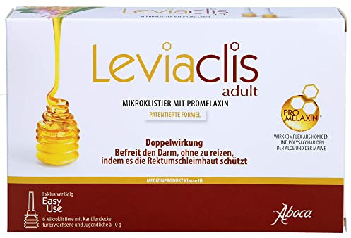 Aboca Leviaclis adult Mikroklistiere mit Kanülendeckel, 6 St. Klistiere