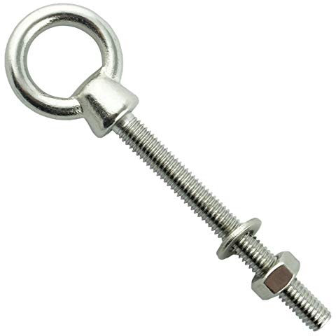 Eisenwaren2000 | Ringbolzen M12 x 120 mm (2 Stück) - Augbolzen mit metrischem Gewinde - Ösenbolzen - Edelstahl A4 V4A - rostfrei