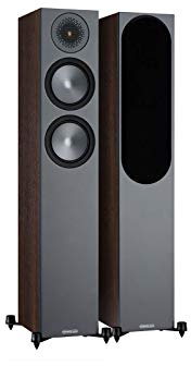 MONITOR AUDIO Bronze 200 Floorstanding Speakers, Walnut
