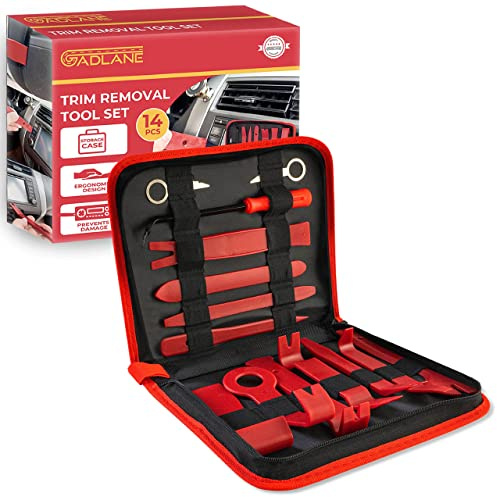 GADLANE 14 Pzs Herramienta de Desmontaje y Instalación Panel de Puerta De Coche, Tablero de Instrumentos, Consola de Audio, Radio Herramientas Desmontar Salpicaderos