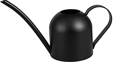 IMEEA 450ml Bonsai Watering Can Small Indoor Watering Can Stainless Steel Black Watering Jug for Houseplant Office Windowsill