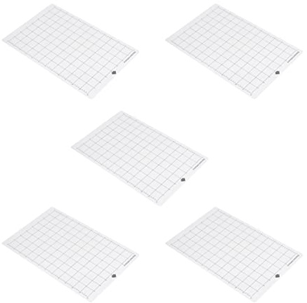 Schneidematte 5er Set, PVC, 30,5x20,3cm, selbstklebend, rutschfest, für Quilten, Nähen und Basteln