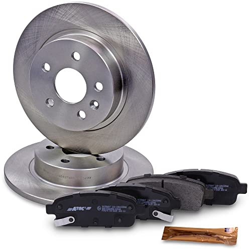 ATEC Germany Set freni asse posteriore incl. dischi freno Ø 268 mm completi + pastiglie freno posteriori Compatibile con CHEVROLET AVEO (T300), CRUZE, TRAX, OPEL ASTRA J (P10), MOKKA (J13)