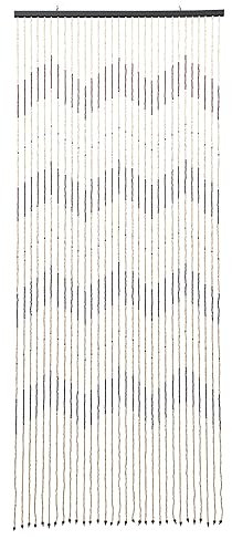 Holzperlenvorhang Türvorhang 31 Stränge Perlenvorhang 90x220 cm Holz Türvorhang Holzperlen Vorhänge für Türen